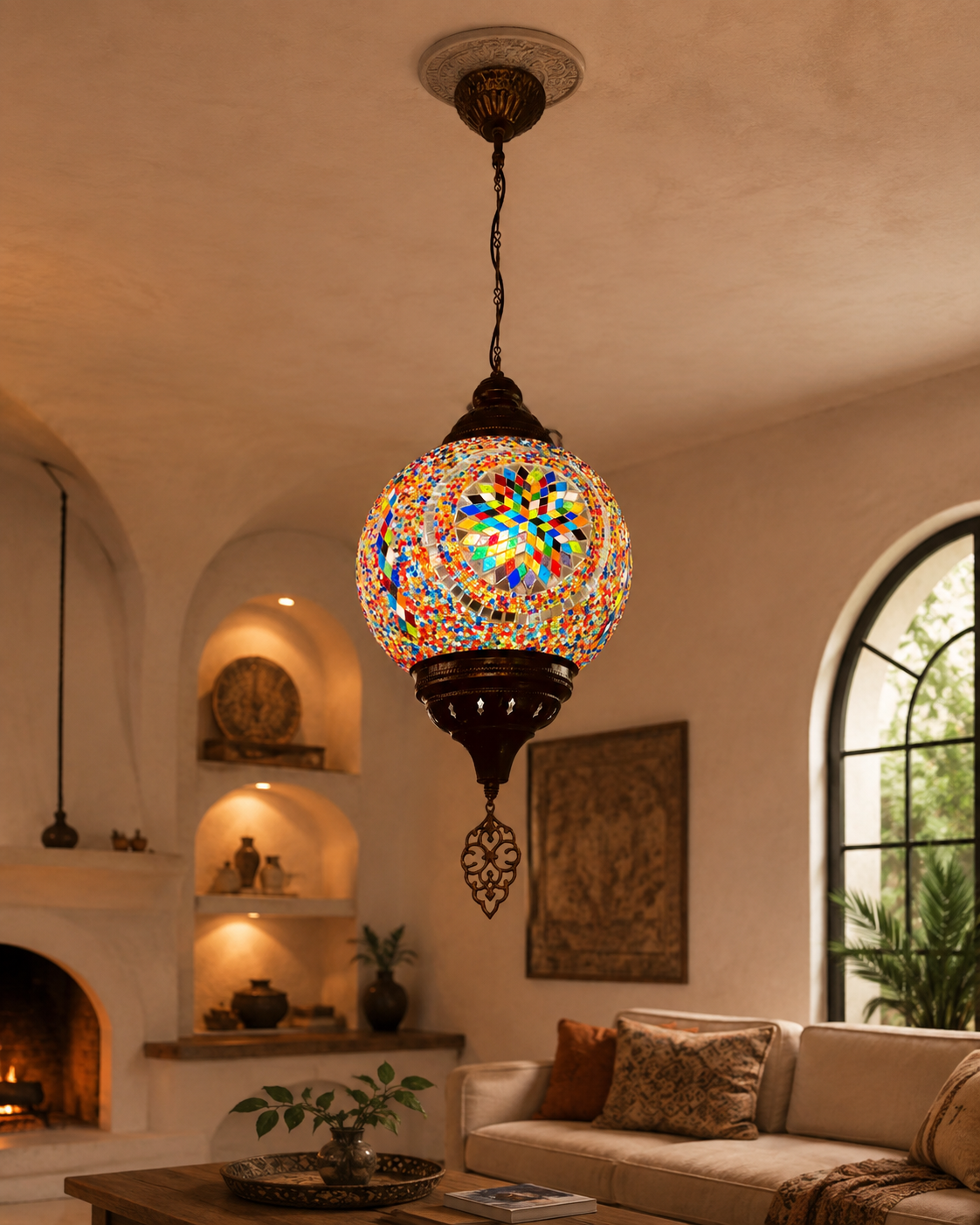 Esma Mosaik-Pendelleuchte – Orient Kristall