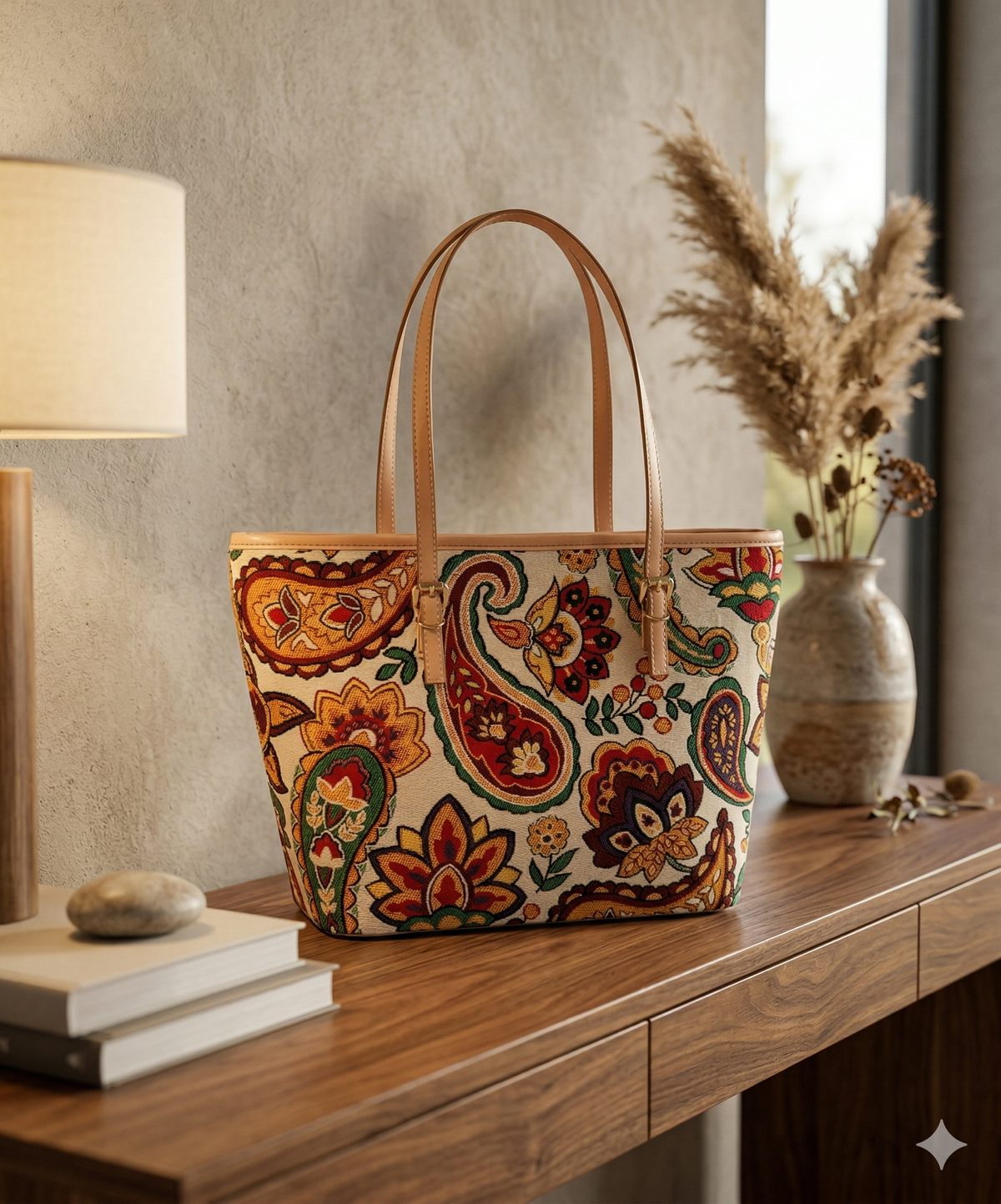 Paisleyblüte Shopper